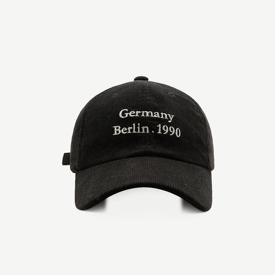 Men And Women Fashion Wide Eaves Corduroy Baseball Hat