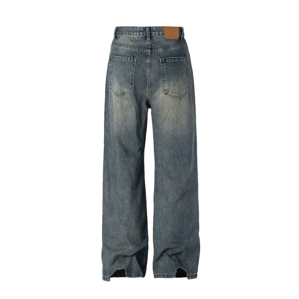 Distressed Trousers American High Street Trendy Men