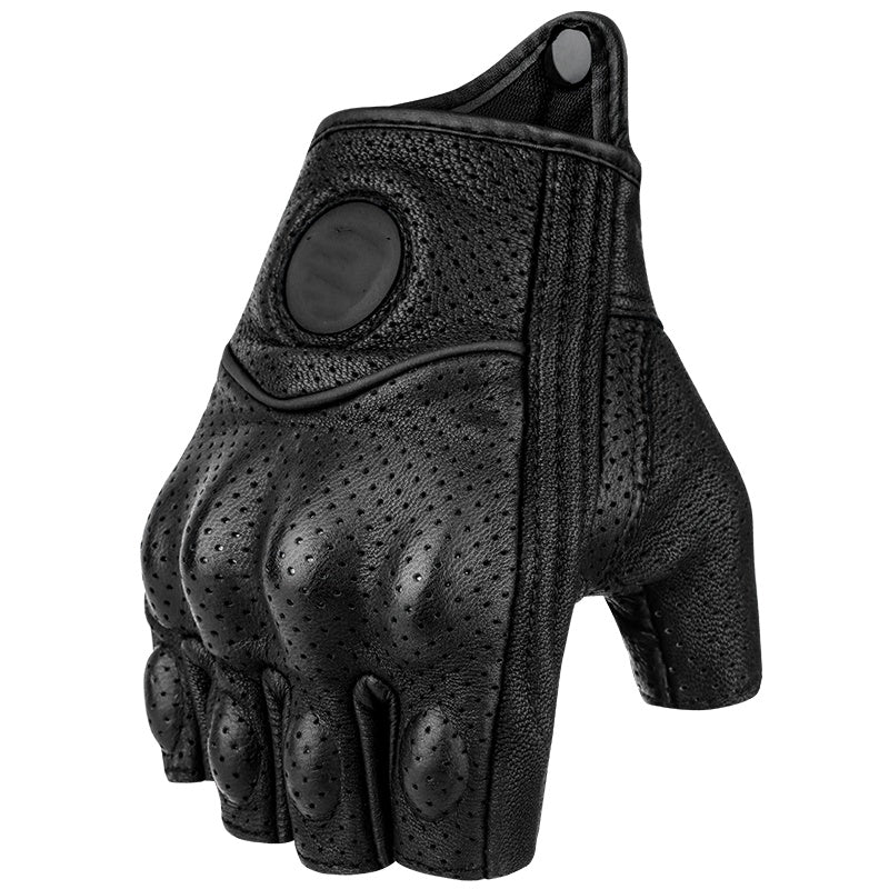 Motorcycle Leather Gloves Motorcycle Brigade Motorcycle Riding Half Finger For Men And Women