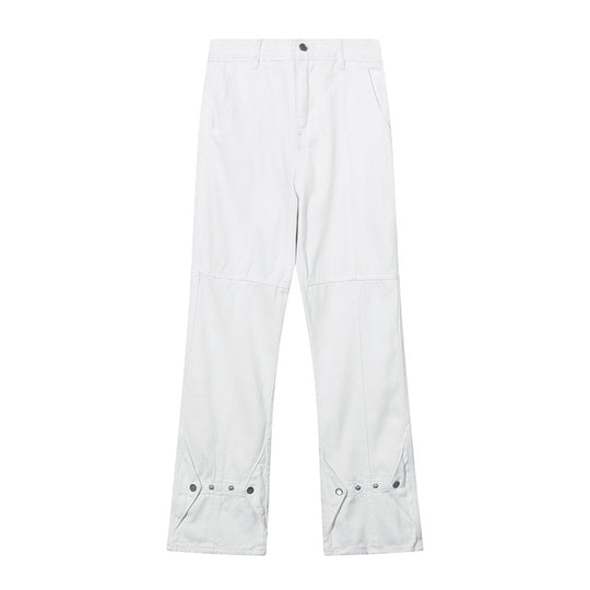 Fashion American Trousers Breasted Jeans Men