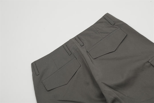 Workwear Straight Casual Trousers For Men