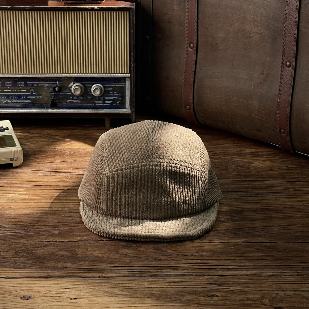Men And Women Fashion Corduroy Flat-brimmed Baseball Hat