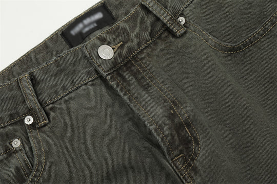 Worn Denim Straight-leg Trousers Men