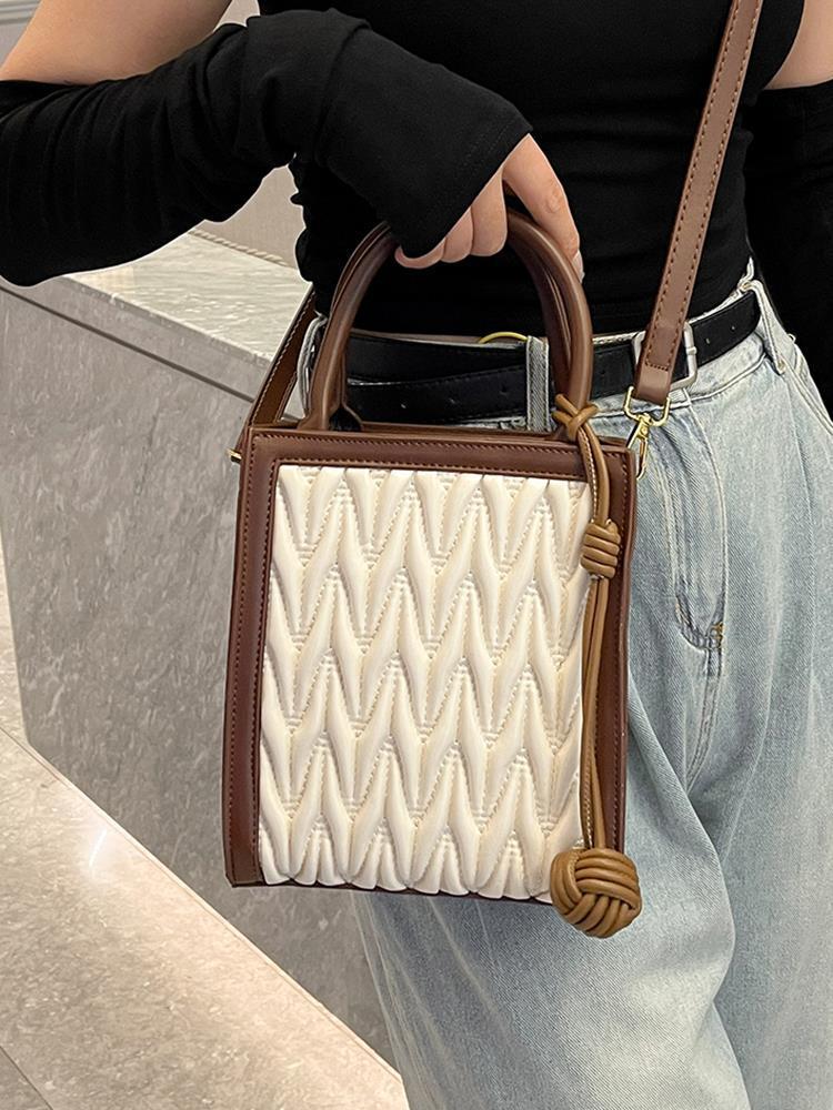Stylish Good Texture Pleated Small Handbags Women
