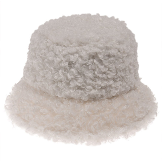 Lamb Wool Fisherman Hat Men Sunhat