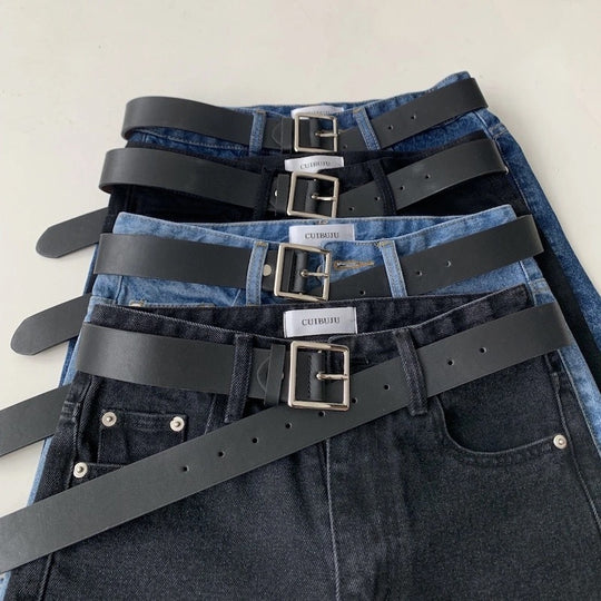 Compatible with Apple, CDC Studios Ins Same Cut Raw Edge Denim Shorts Men''s Retro Loose Straight Pants