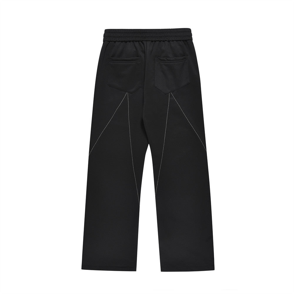 Line Embroidery Casual Trousers For Men
