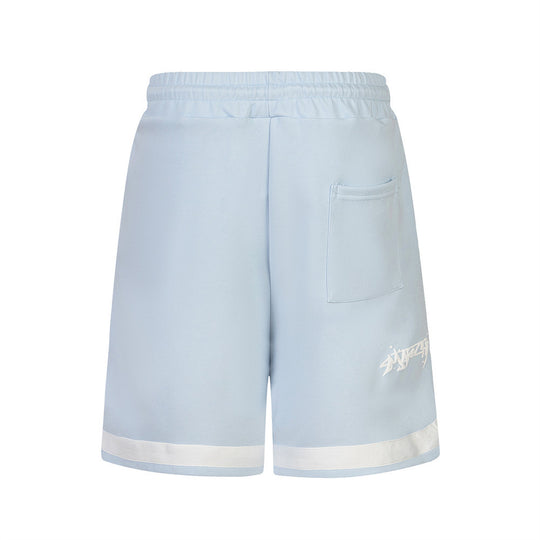 Letter Puff Print Loose Shorts For Men And Women