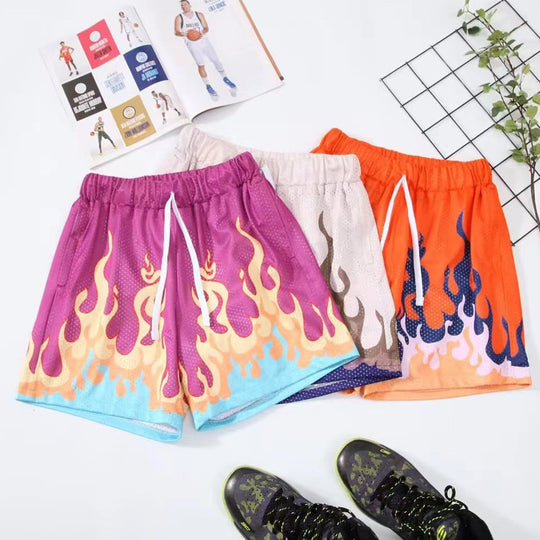 American Shorts Four-point Flame Men