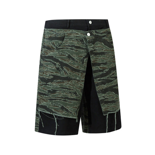 Camouflage Tiger Pattern Loose Shorts Men