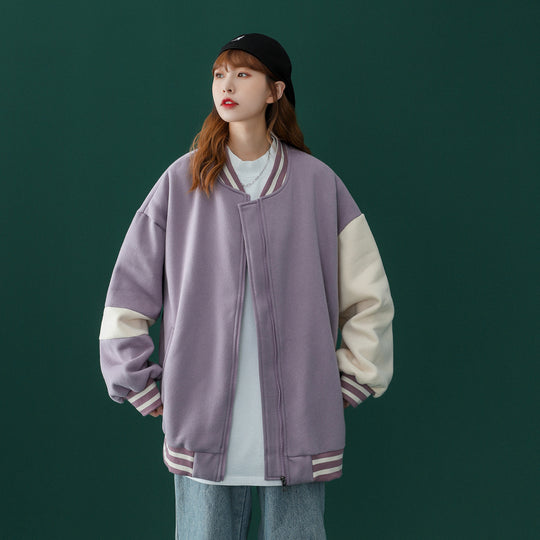Baseball Uniform Women Original Niche Design Sense Sweater Jacket