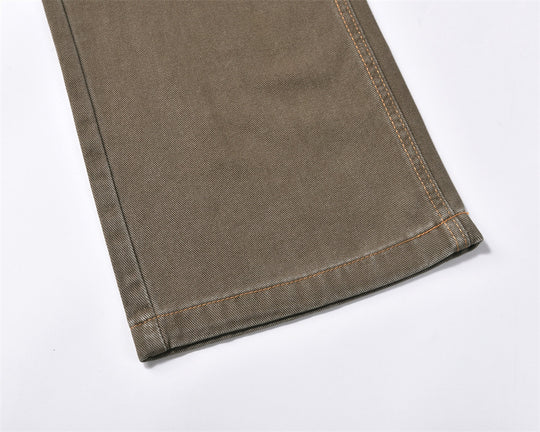 American Retro Denim Straight-leg Trousers Men