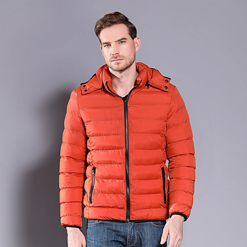 Winter Hooded Down Cotton Padded Jacket Male
