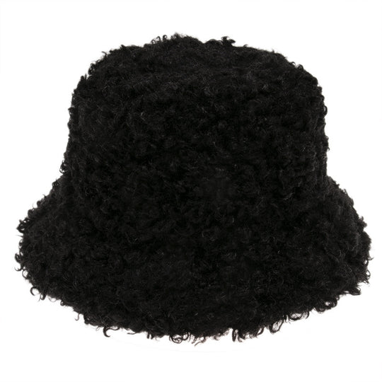 Lamb Wool Fisherman Hat Men Sunhat