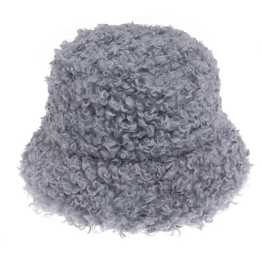 Lamb Wool Fisherman Hat Men Sunhat