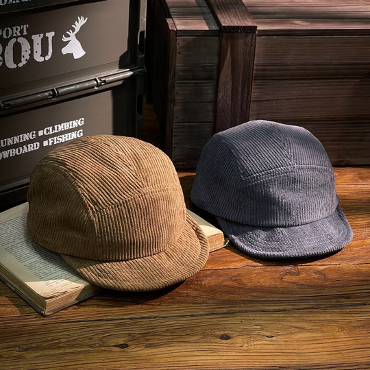 Men And Women Fashion Corduroy Flat-brimmed Baseball Hat