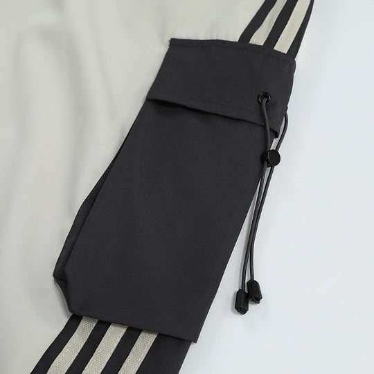 Contrast Color Overalls Casual Trousers For Men