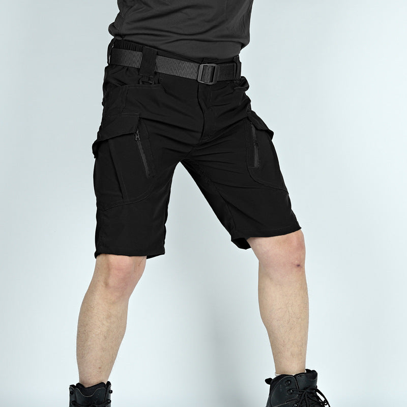 Summer Tactical Five-point Thin Shorts Men