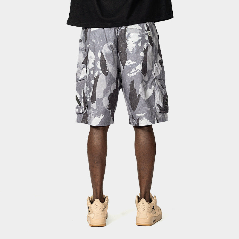 Camouflage Shorts For Men Overalls Loose Trendy Casual