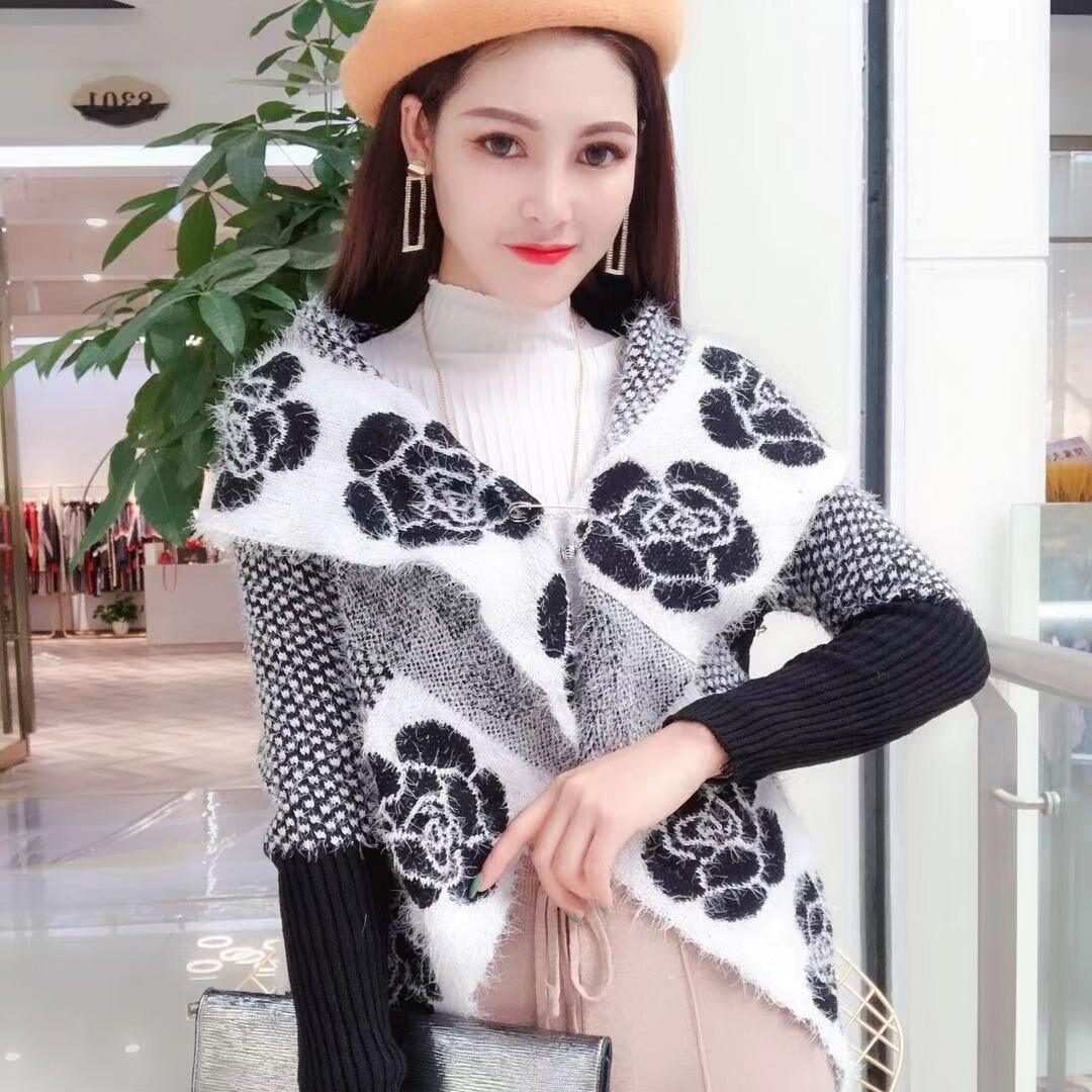 Fashion Imitation Mink Velvet Jacket Sweater Women Spring New Style