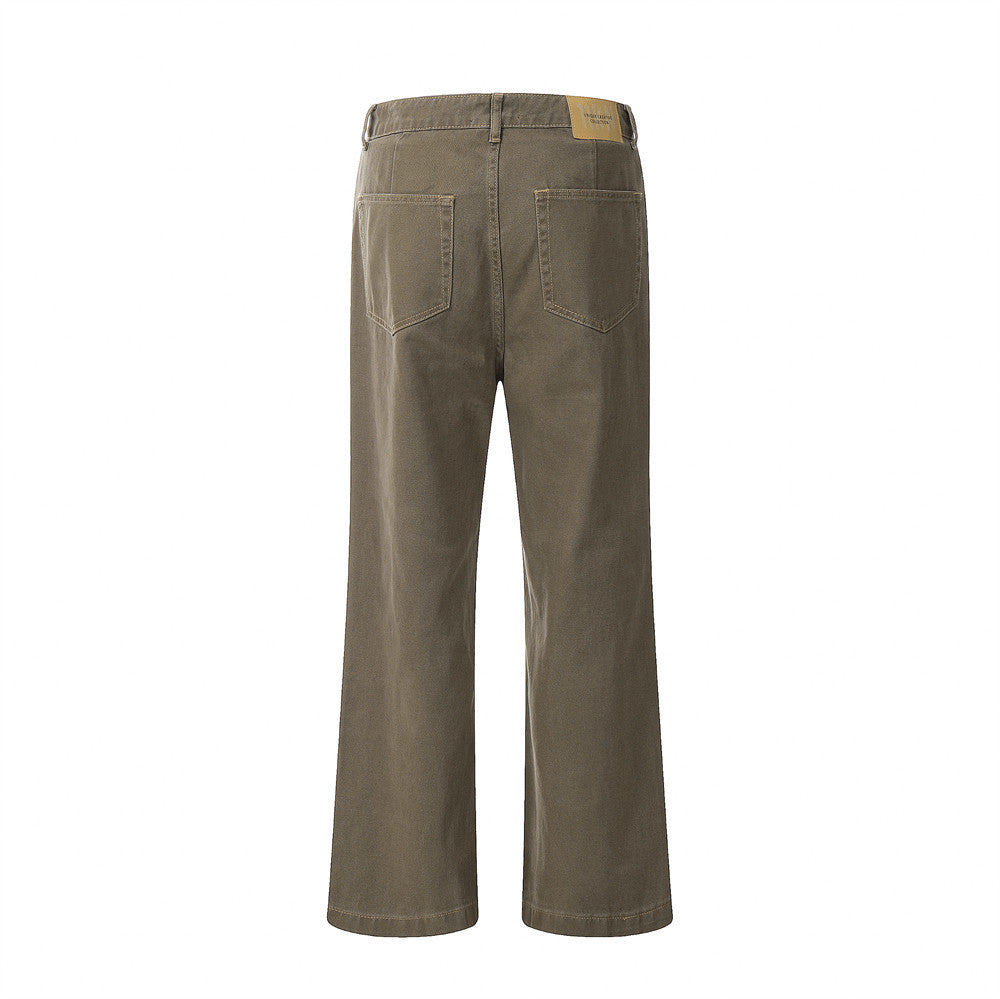 Fashion Denim Straight-leg Trousers Men