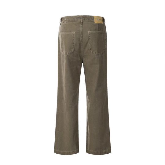 Fashion Denim Straight-leg Trousers Men