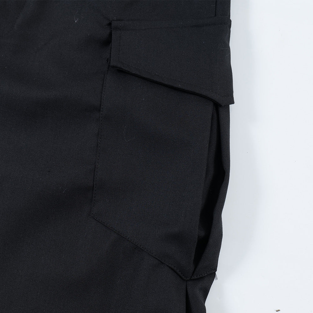 Fashion Solid Color Cargo Shorts Men