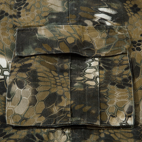 Animal Serpentine Camouflage Workwear Shorts Men