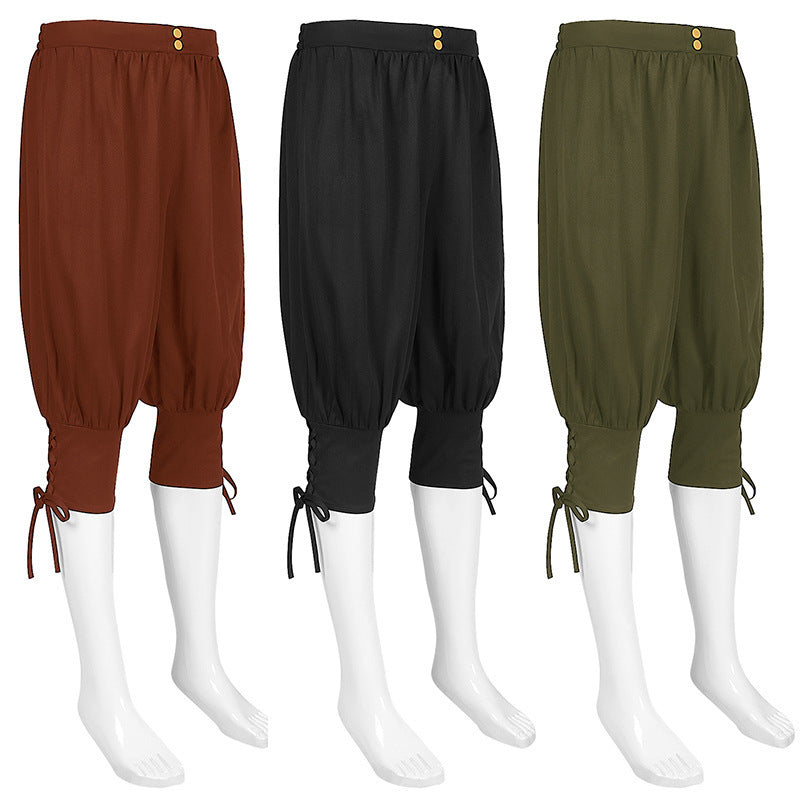 Trousers Ankle Strap Casual Pants Men