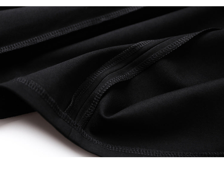 Women Basic Summer Suit A-line Black Dress