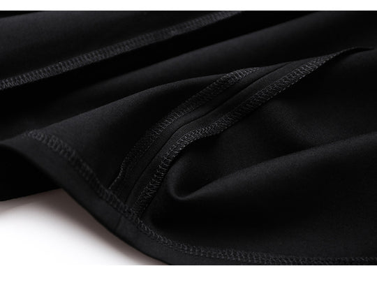 Women Basic Summer Suit A-line Black Dress