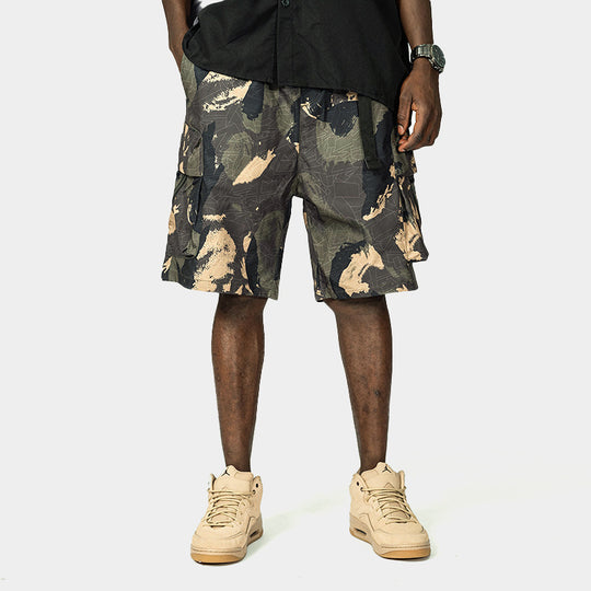 Camouflage Shorts For Men Overalls Loose Trendy Casual