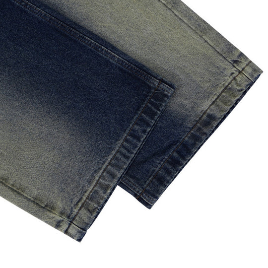 Fashion Wide-leg Denim Trousers For Men