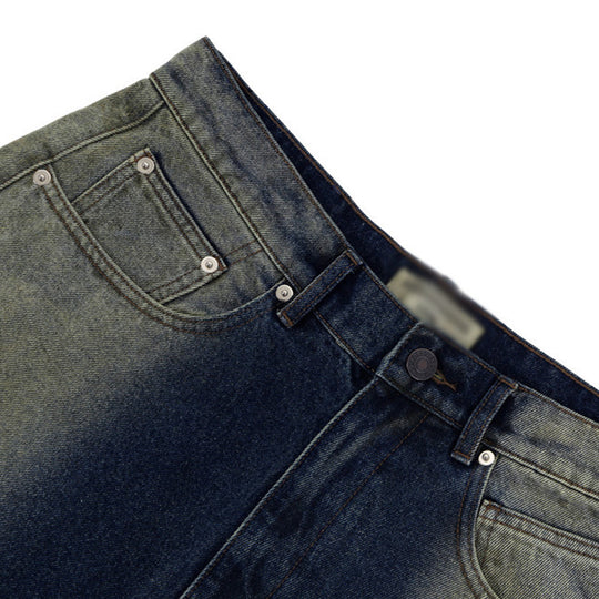 Fashion Wide-leg Denim Trousers For Men