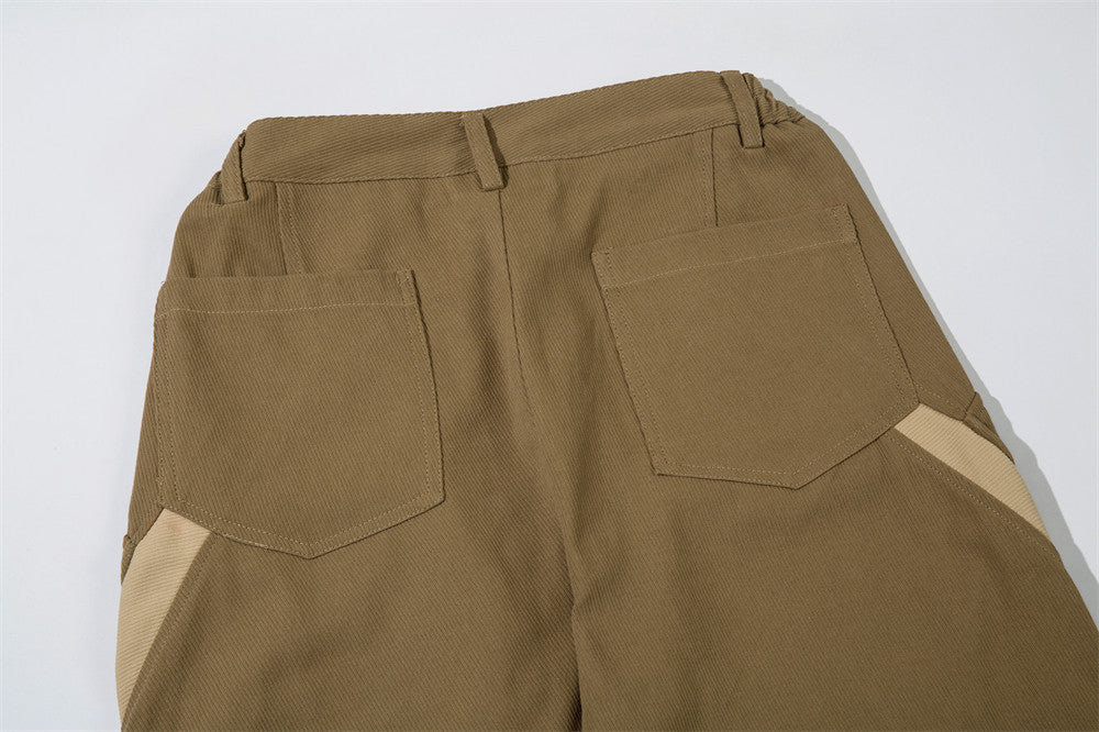 Fashion Stitching Loose Cool Trousers Men