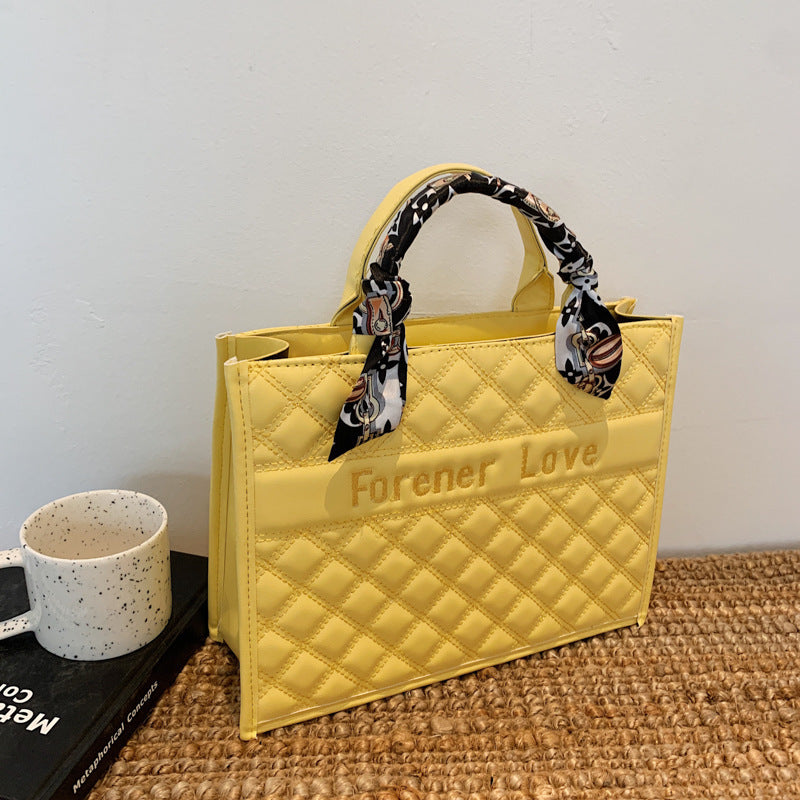 Fashion Retro Atmosphere Silk Scarf Handbag