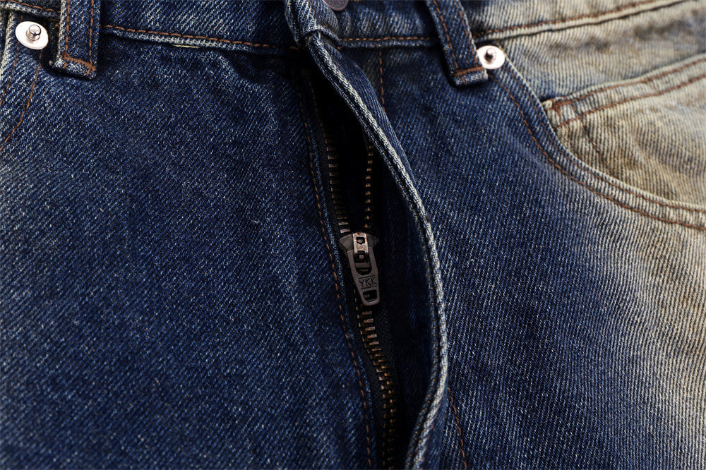 Fashion Wide-leg Denim Trousers For Men