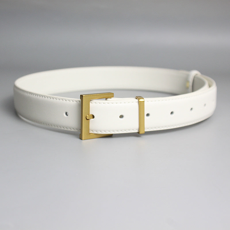 Women's Leather Versatile Jeans Belt