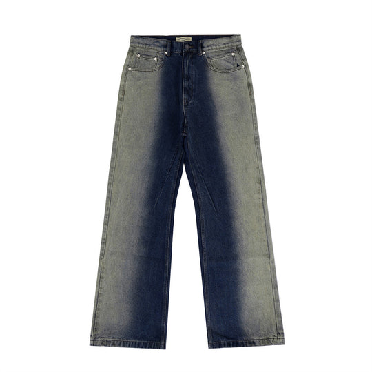 Fashion Wide-leg Denim Trousers For Men