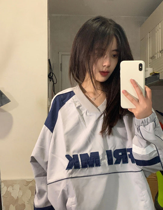 American Long Sleeve Jacket For Women And Baseball Uniform