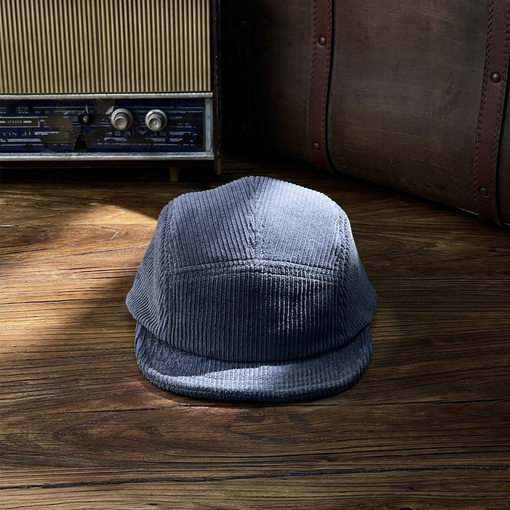 Men And Women Fashion Corduroy Flat-brimmed Baseball Hat