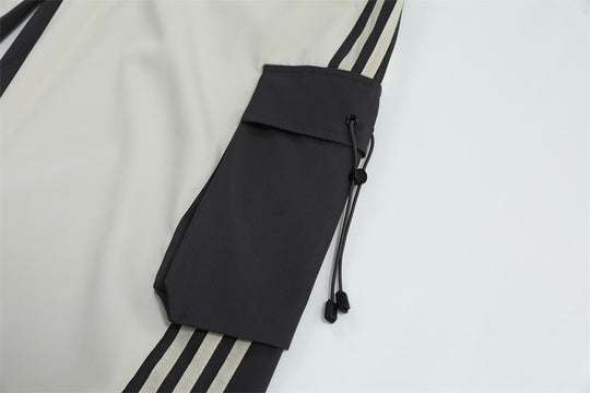 Contrast Color Overalls Casual Trousers For Men