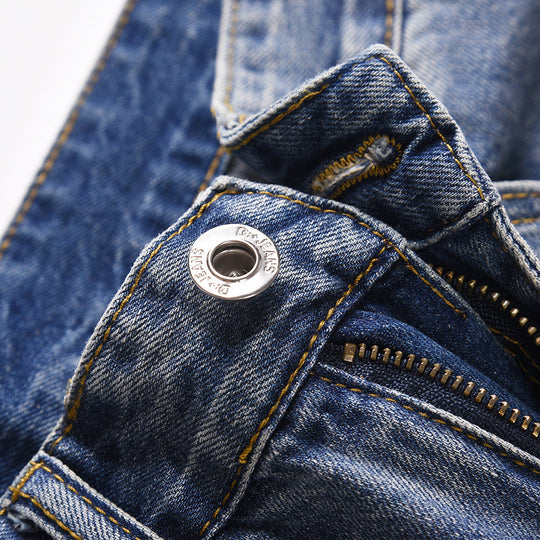 Fashion Wide-leg Denim Trousers For Men