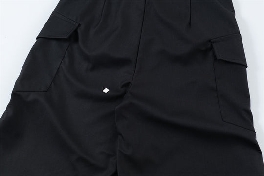 Fashion Solid Color Cargo Shorts Men