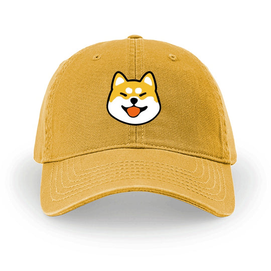 Men And Women Simple Cotton Shiba Inu Pattern Hat