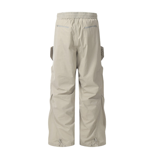 Loose Wide-leg Workwear Trousers For Men